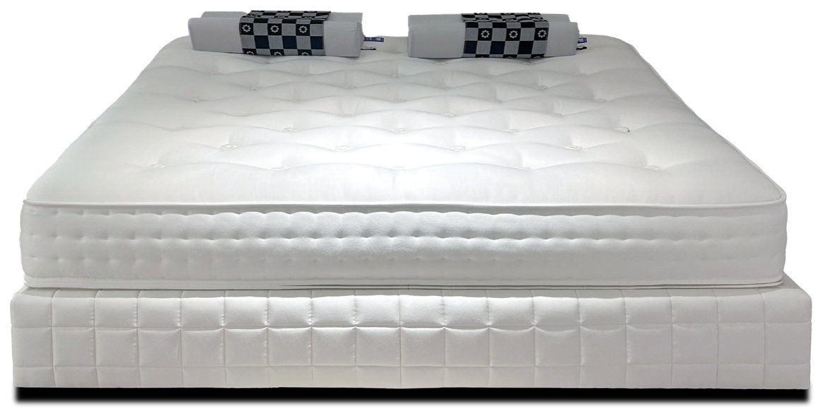 Jade Sky single-tier handcrafted mattress in white cotton ticking